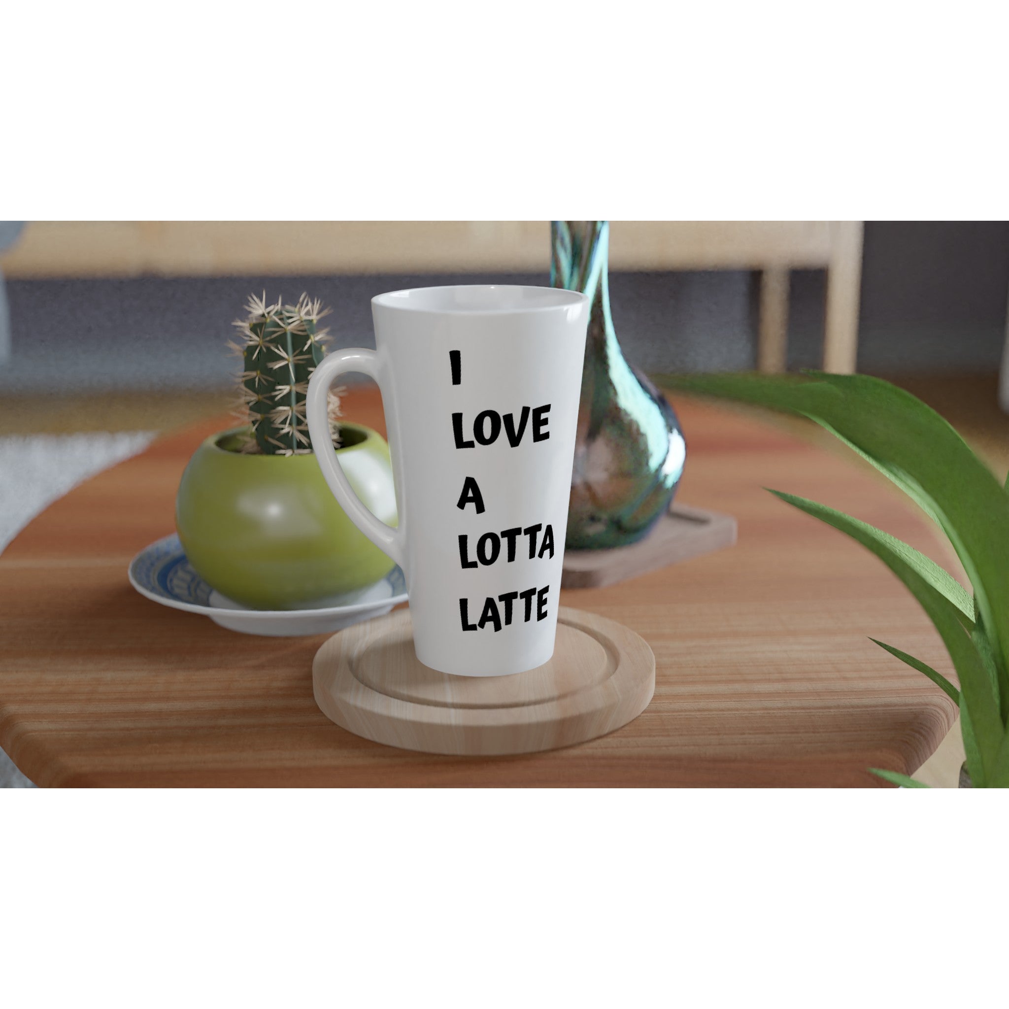 White Latte 17oz Ceramic Mug - BB's Tees and More