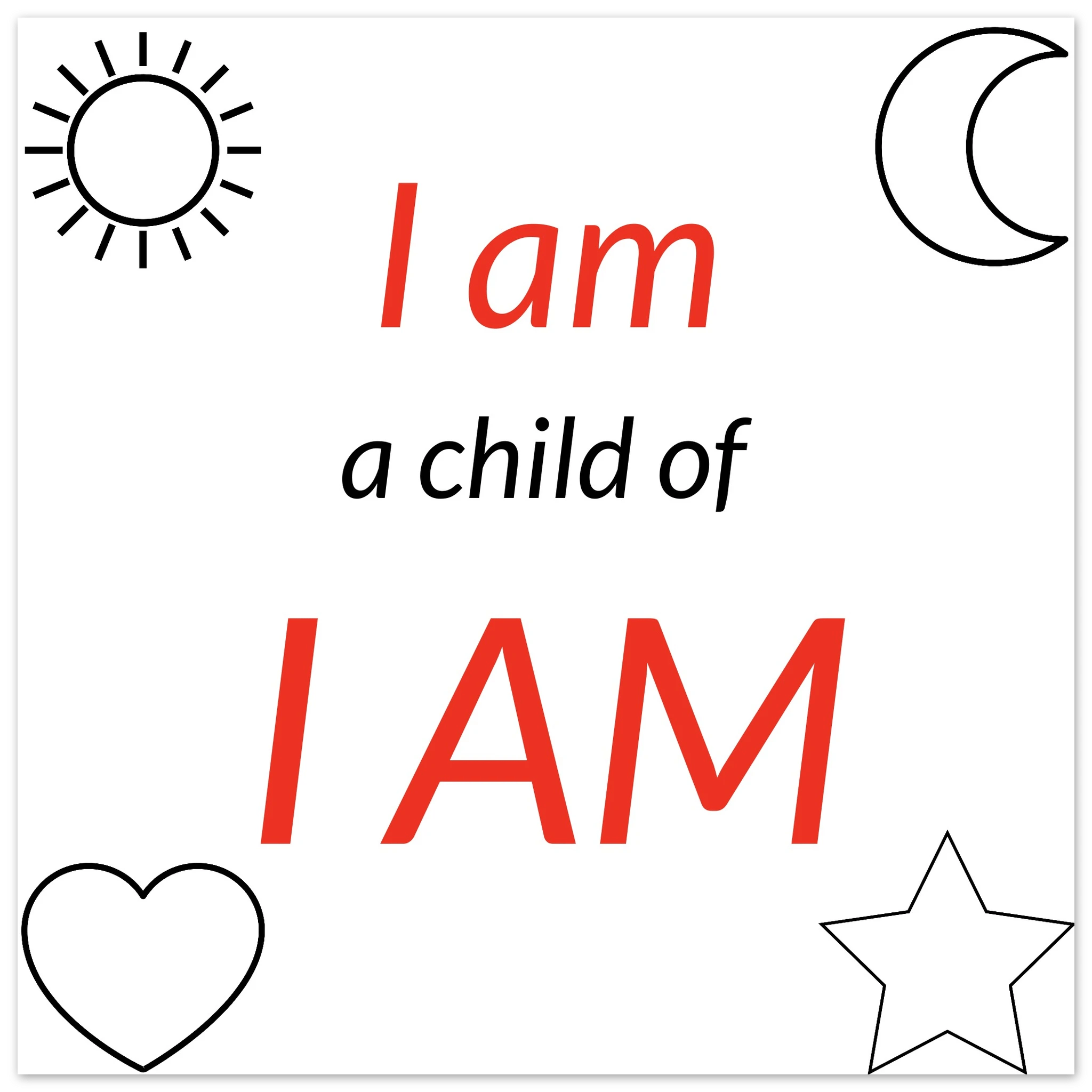 I AM Aluminum Print - BB's Tees and More