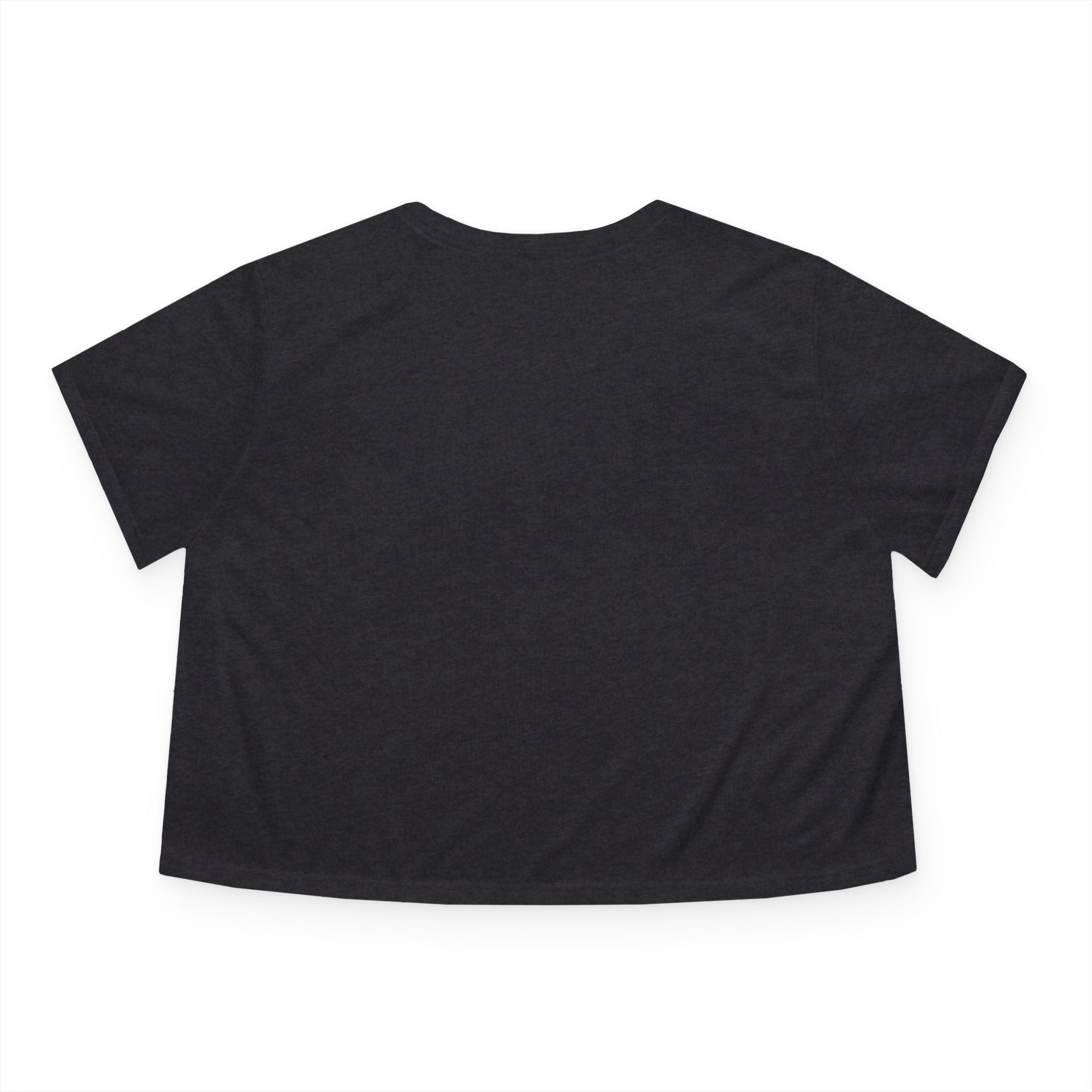 Cropped Tee — Gemstone Heart Graphic (Blue & Diamond)