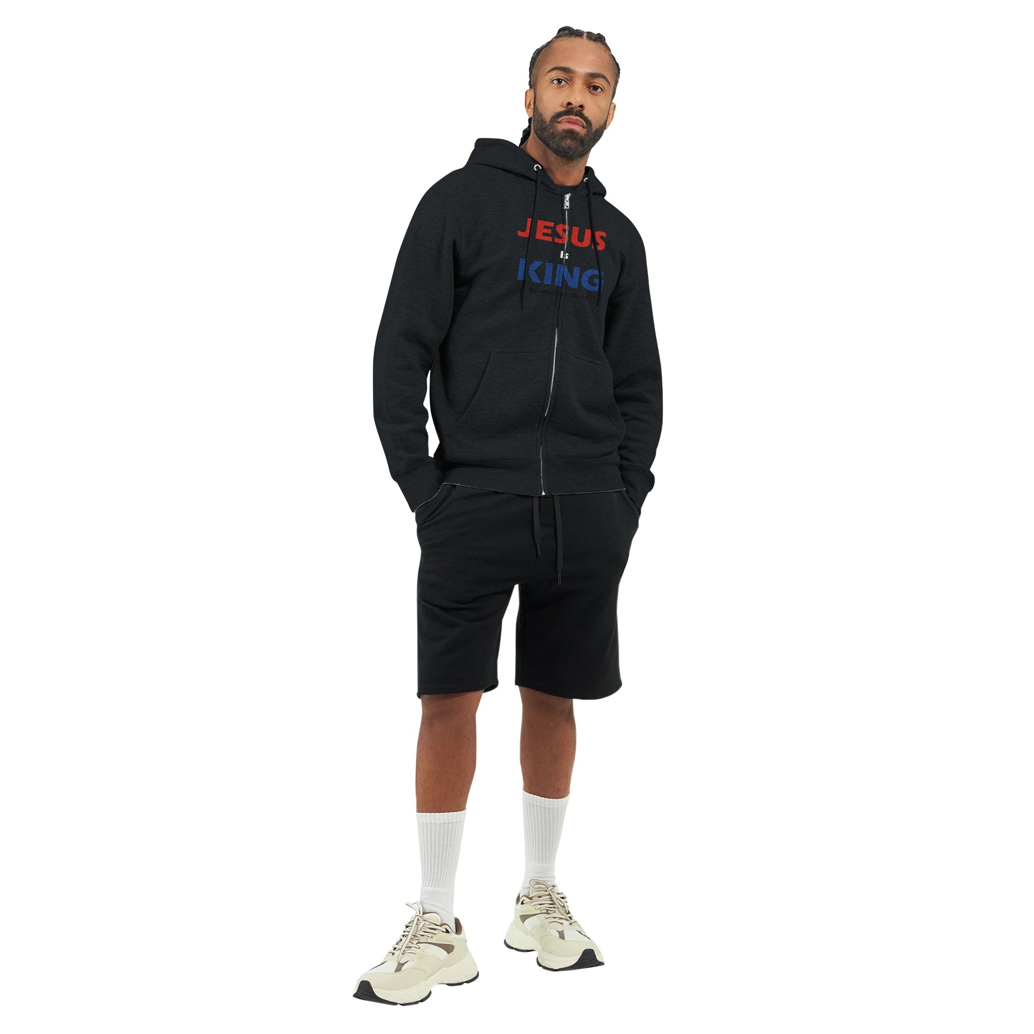 Jesus Is King - Premium Unisex Zip Hoodies - BB's Tees and More
