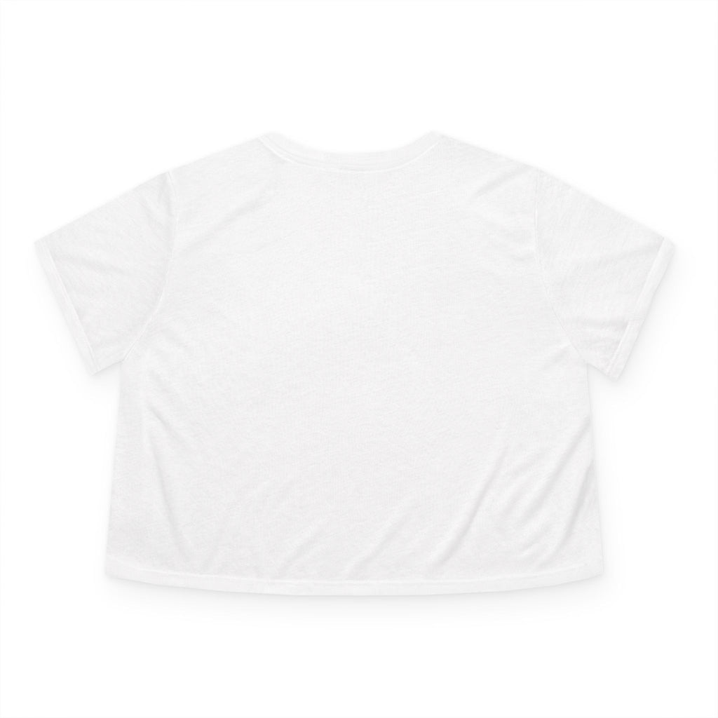 Cropped Tee — Gemstone Heart Graphic (Blue & Diamond)
