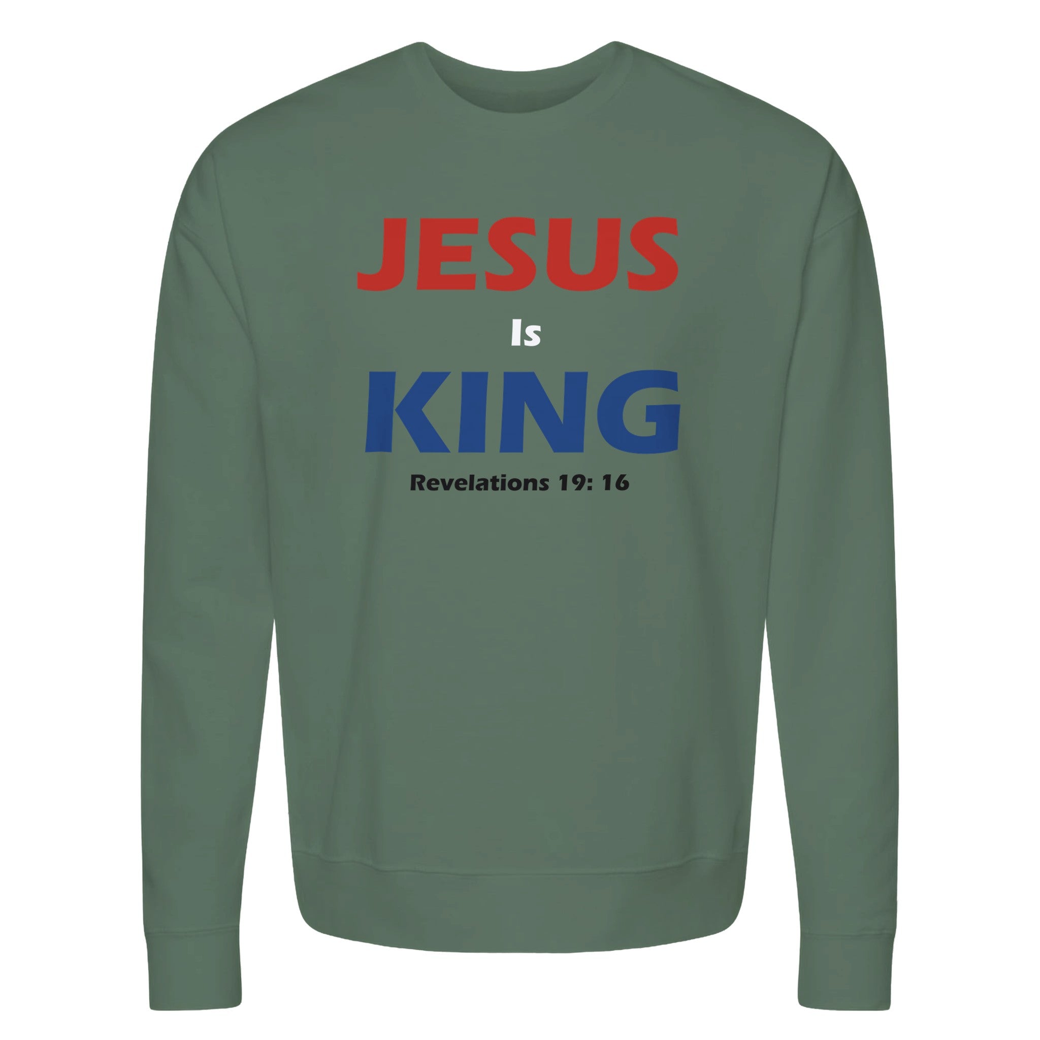 Jesus Is King - Premium Unisex Crewneck Sweatshirt - BB's Tees and More