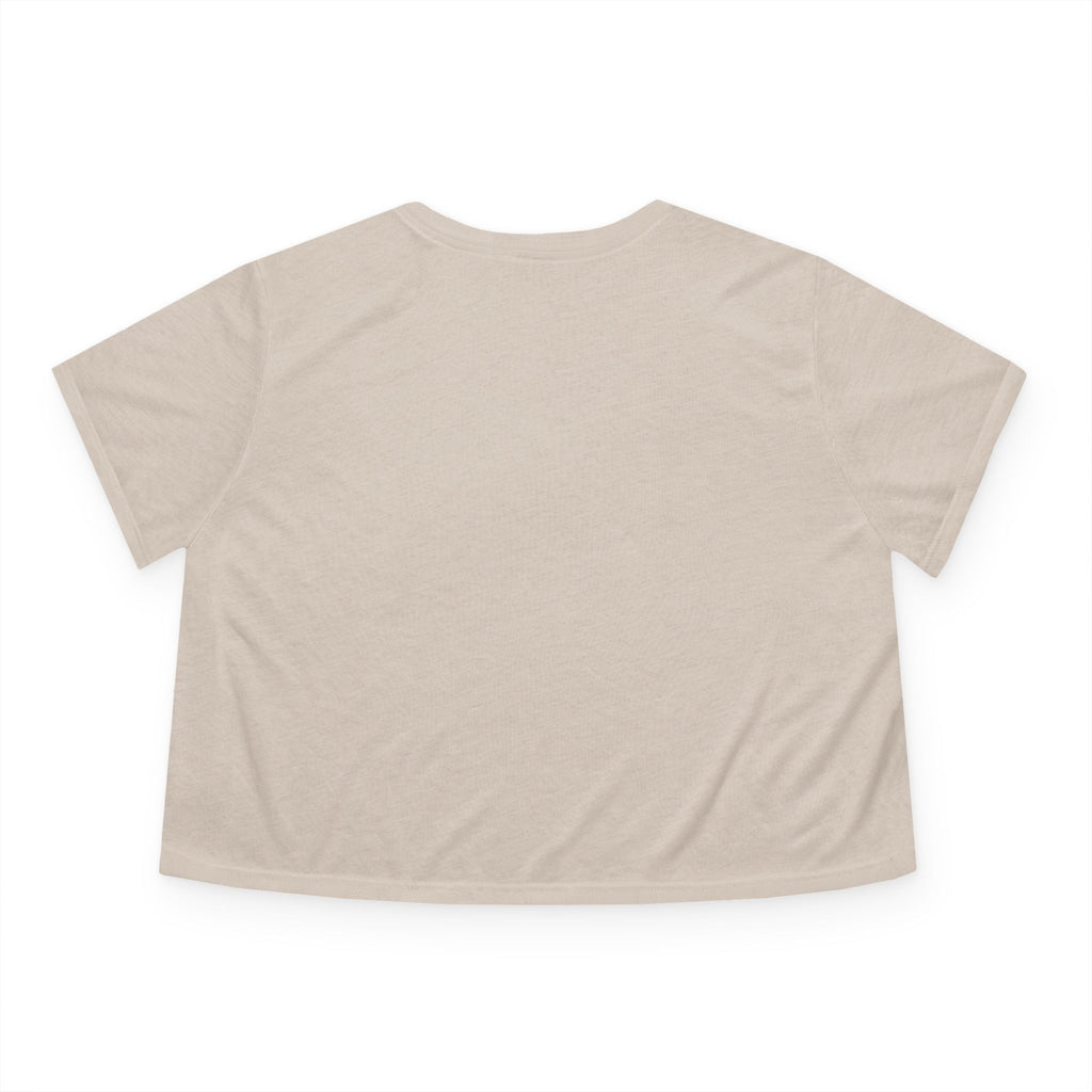 Cropped Tee — Gemstone Heart Graphic (Blue & Diamond)