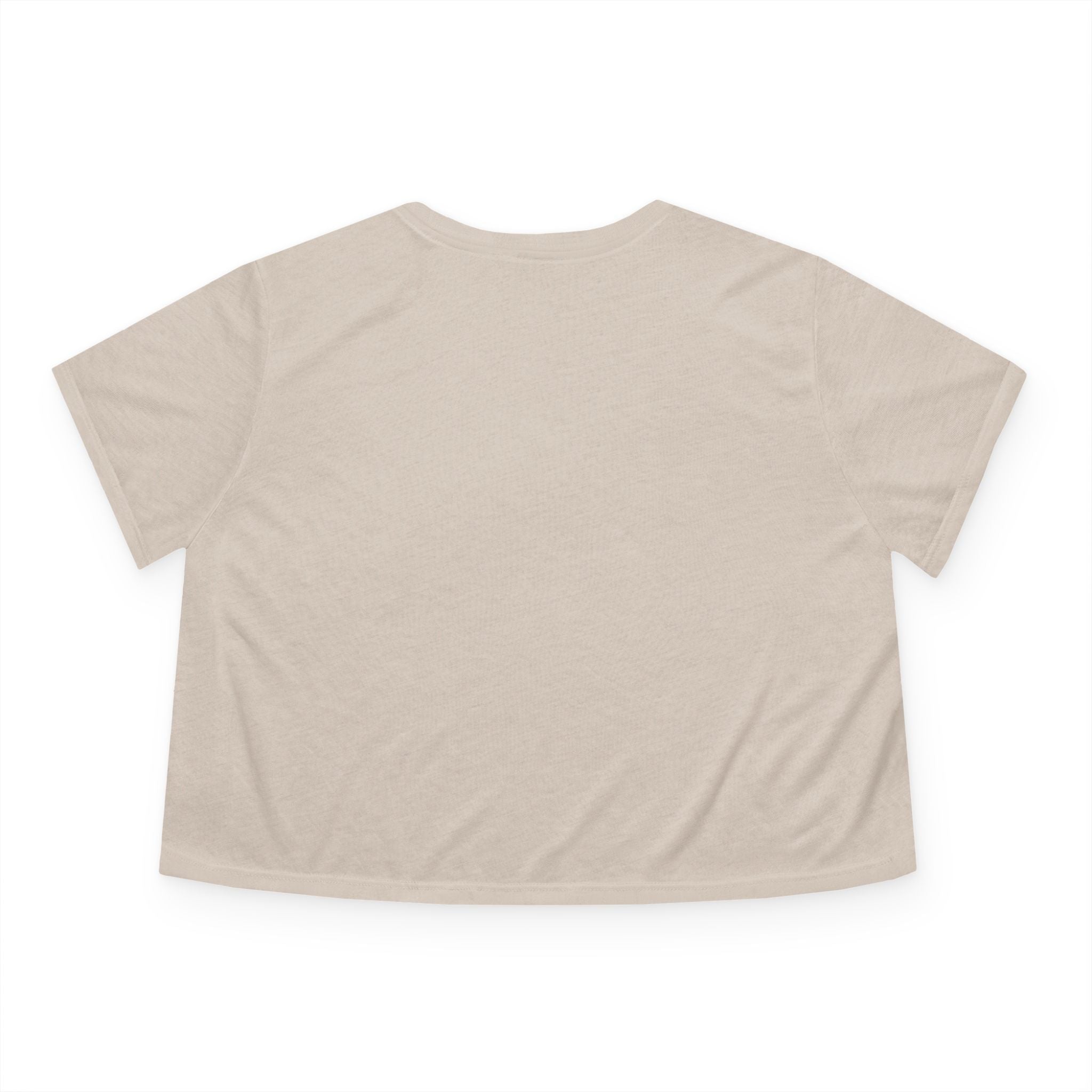 Cropped Tee — Gemstone Heart Graphic (Blue & Diamond)