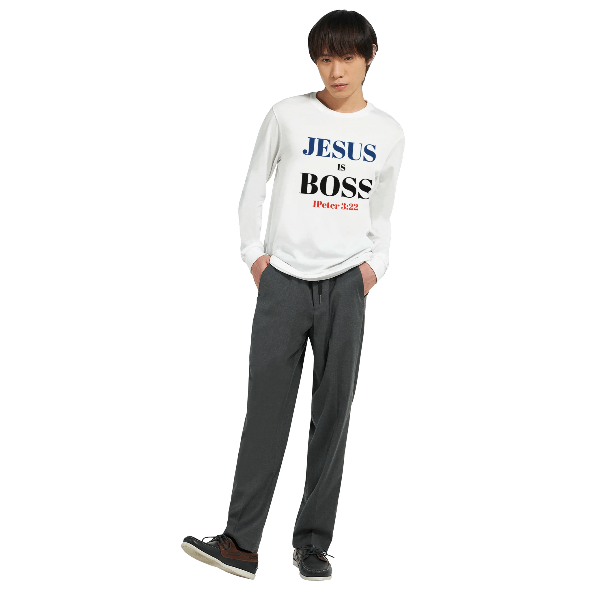 Jesus is Boss Premium Unisex Longsleeve T-shirt - BB's Tees and More