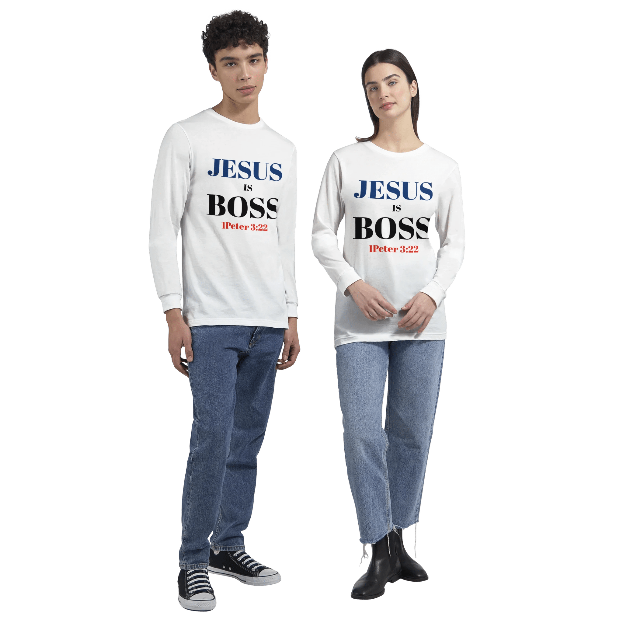Jesus is Boss Premium Unisex Longsleeve T-shirt - BB's Tees and More