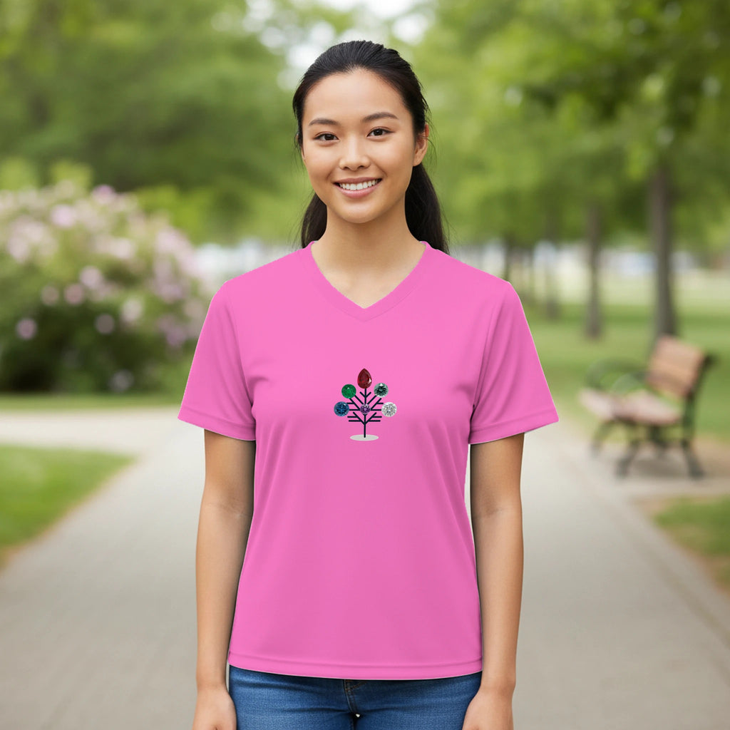 Jewel Tree Women’s Performance V - Neck T-Shirt - BB's Tees and More