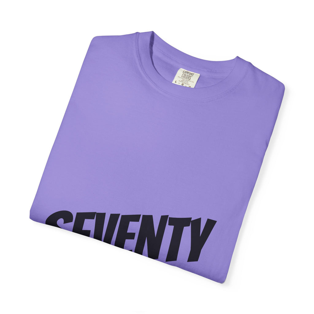 Seventy Years of Awesomeness Tee — 70th Birthday Graphic T-Shirt