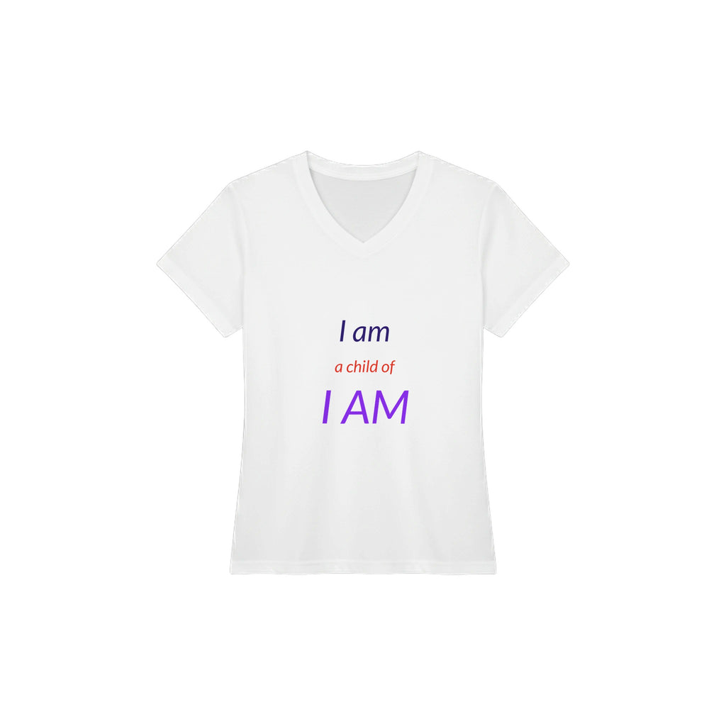 I am Women’s Performance V - Neck T-Shirt - BB's Tees and More