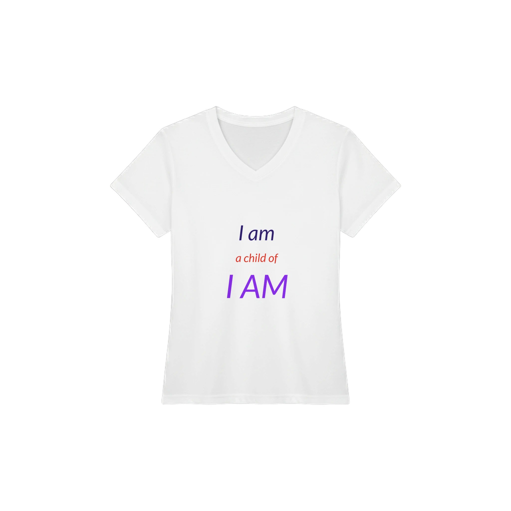 I am Women’s Performance V - Neck T-Shirt - BB's Tees and More