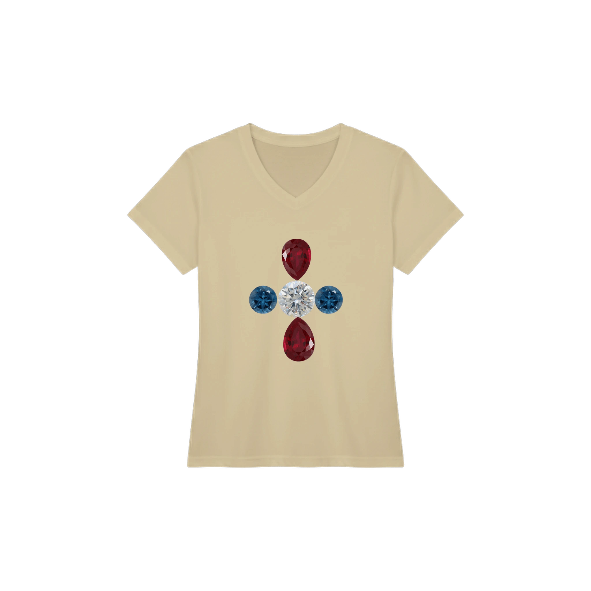 5Jewel Women’s Performance V - Neck T-Shirt - BB's Tees and More