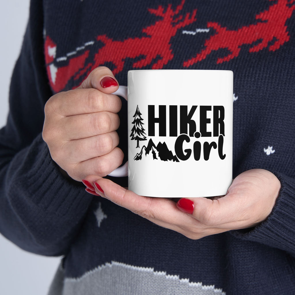 Inspiring Hiker Girl Mountain Mug - BB's Tees and More