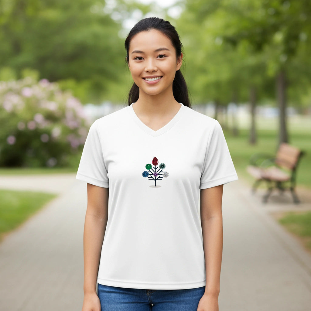 Jewel Tree Women’s Performance V - Neck T-Shirt - BB's Tees and More
