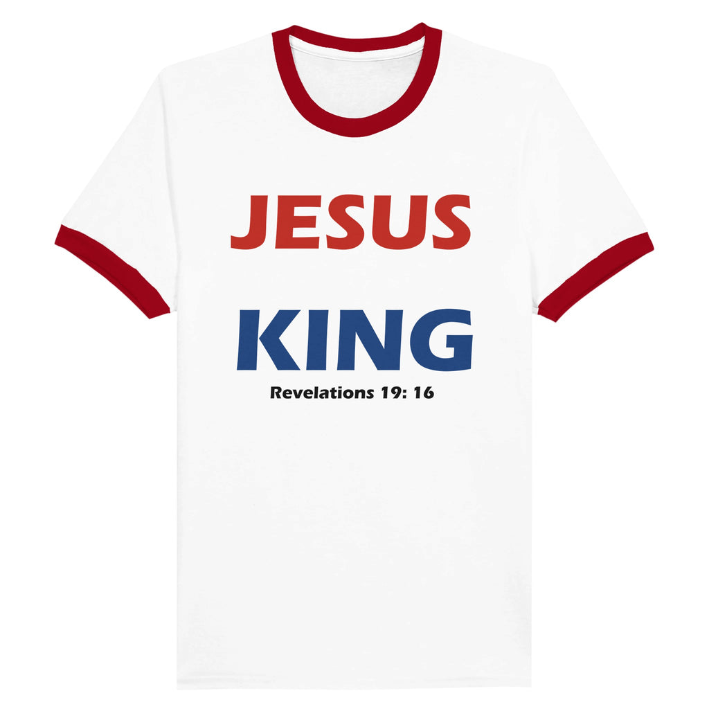 Jesus Is King - Unisex Ringer T-shirt - BB's Tees and More
