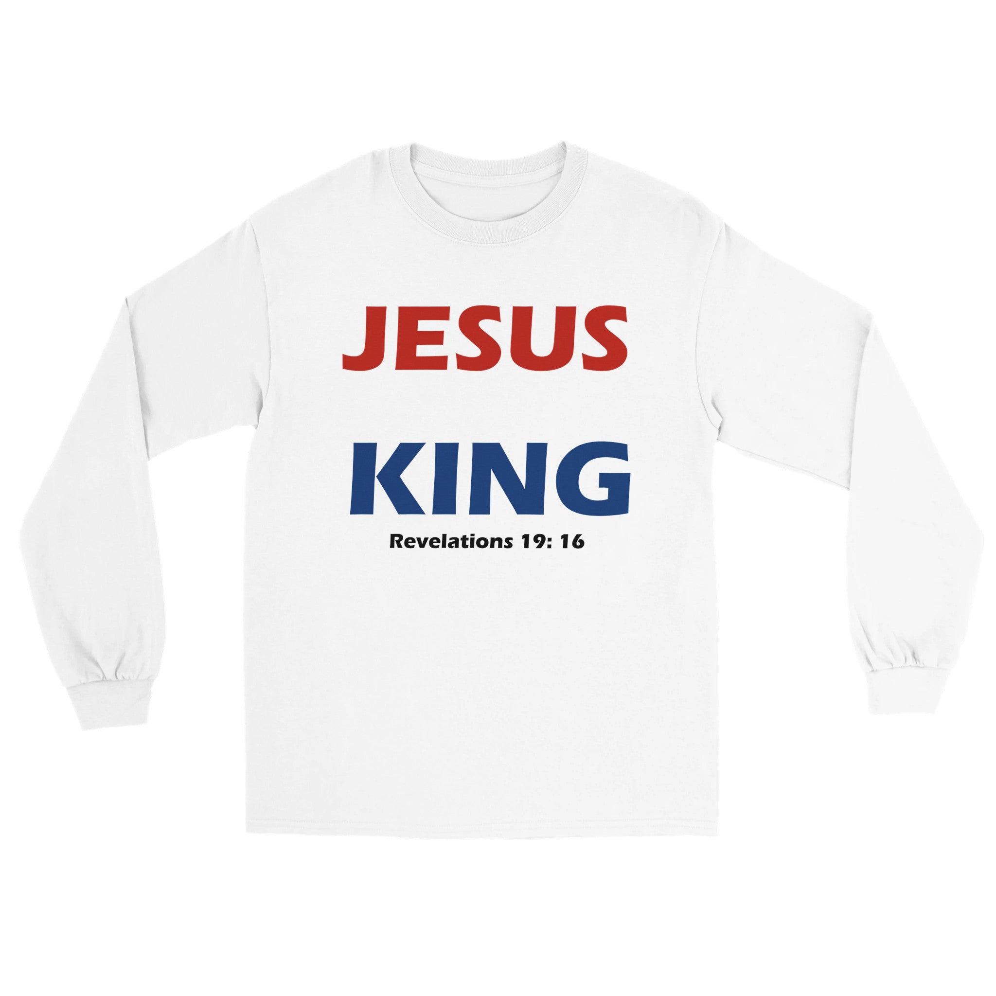 Jesus Is King - Men's Heavyweight RS Long - Sleeve T-Shirt | Comfort Colors 6014 - BB's Tees and More