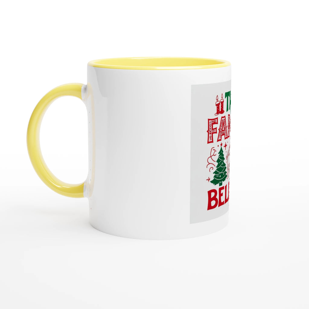White 11oz Ceramic Mug with Color Inside - BB's Tees and More