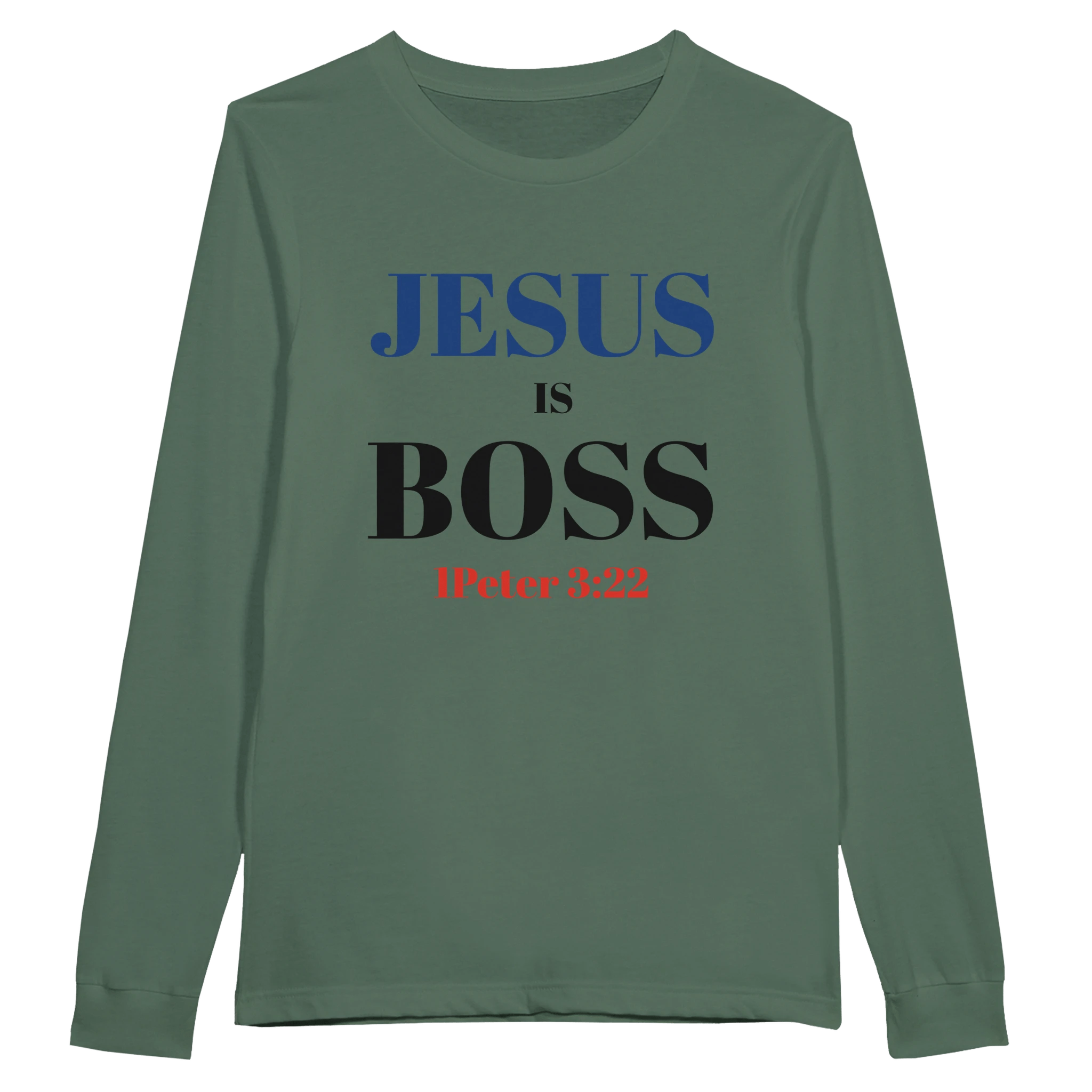 Jesus is Boss Premium Unisex Longsleeve T-shirt - BB's Tees and More