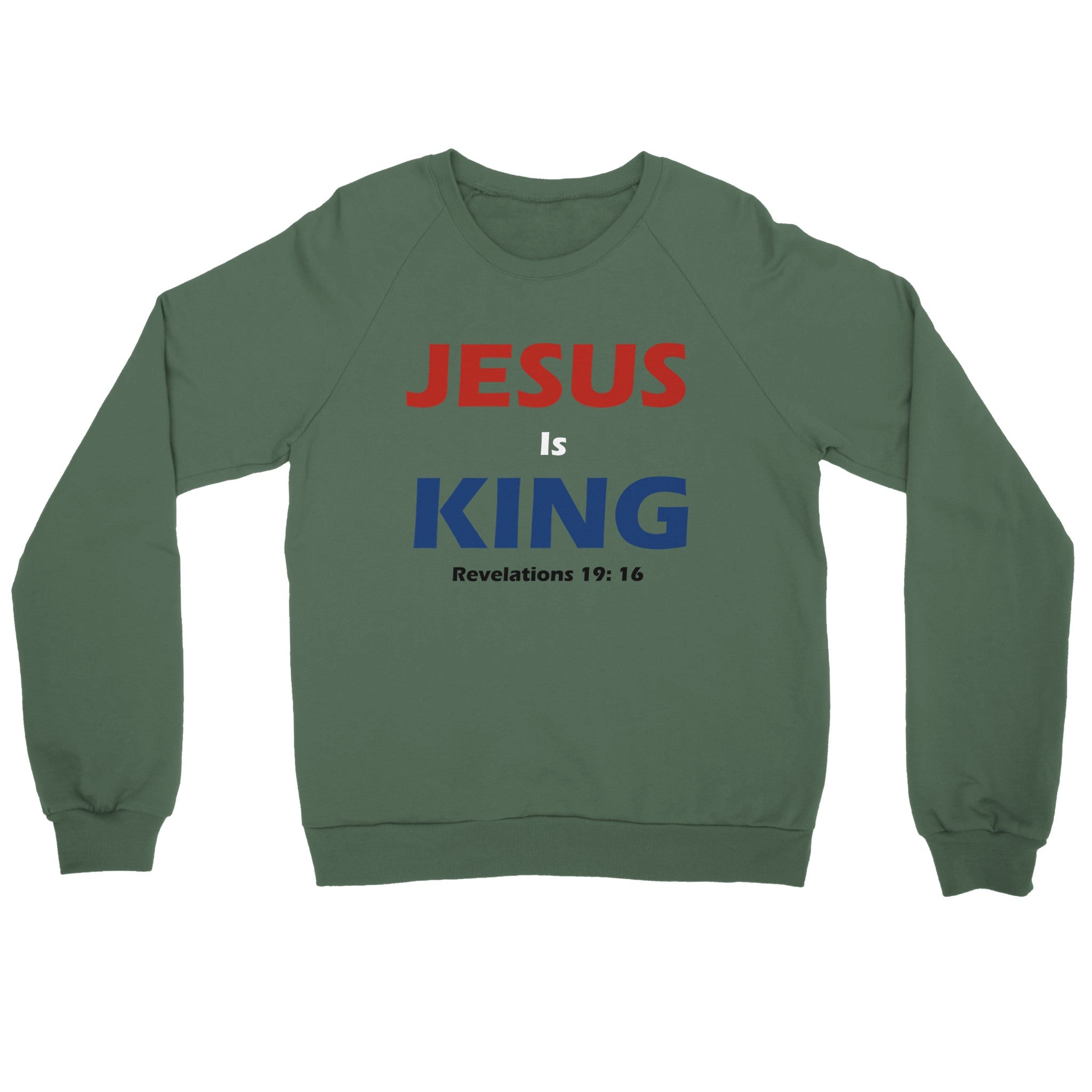 Jesus Is King - Premium Unisex Crewneck Sweatshirt - BB's Tees and More