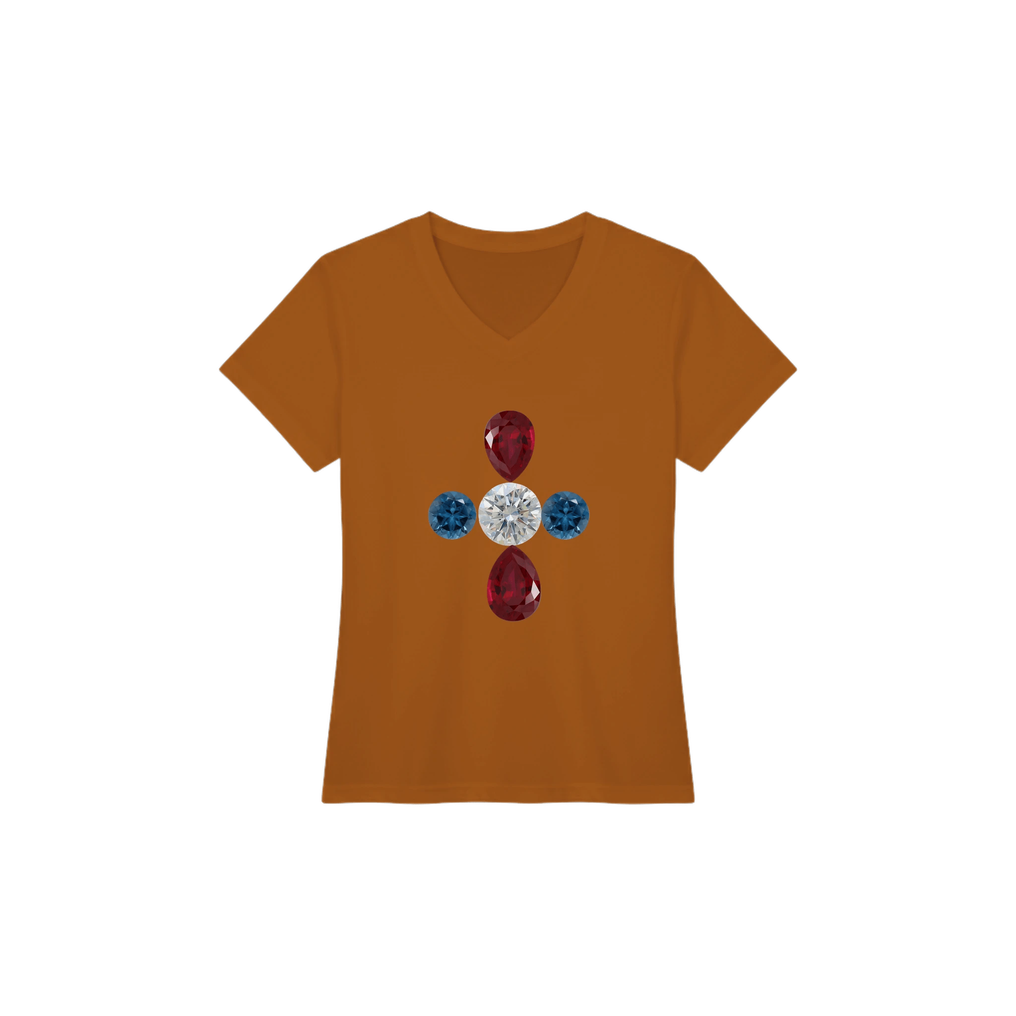 5Jewel Women’s Performance V - Neck T-Shirt - BB's Tees and More