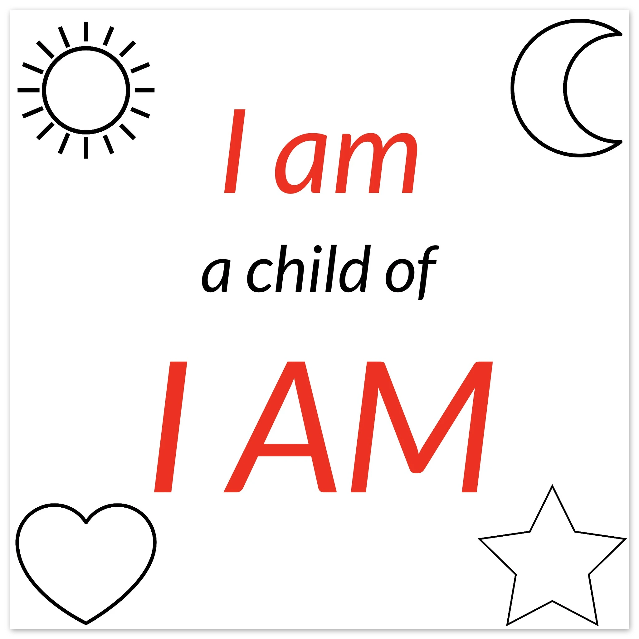 I AM Aluminum Print - BB's Tees and More