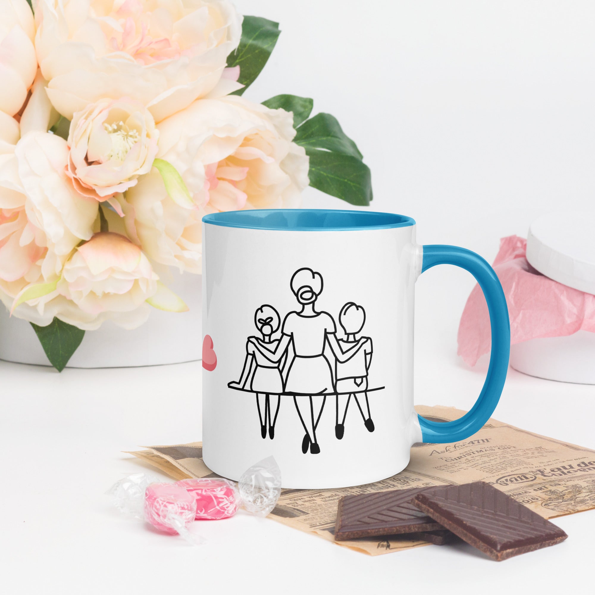 Mothers Day Mug with Color Inside - BB's Tees and More