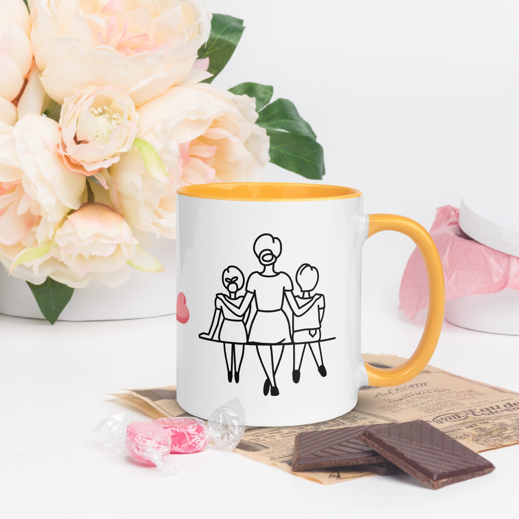 Mothers Day Mug with Color Inside - BB's Tees and More