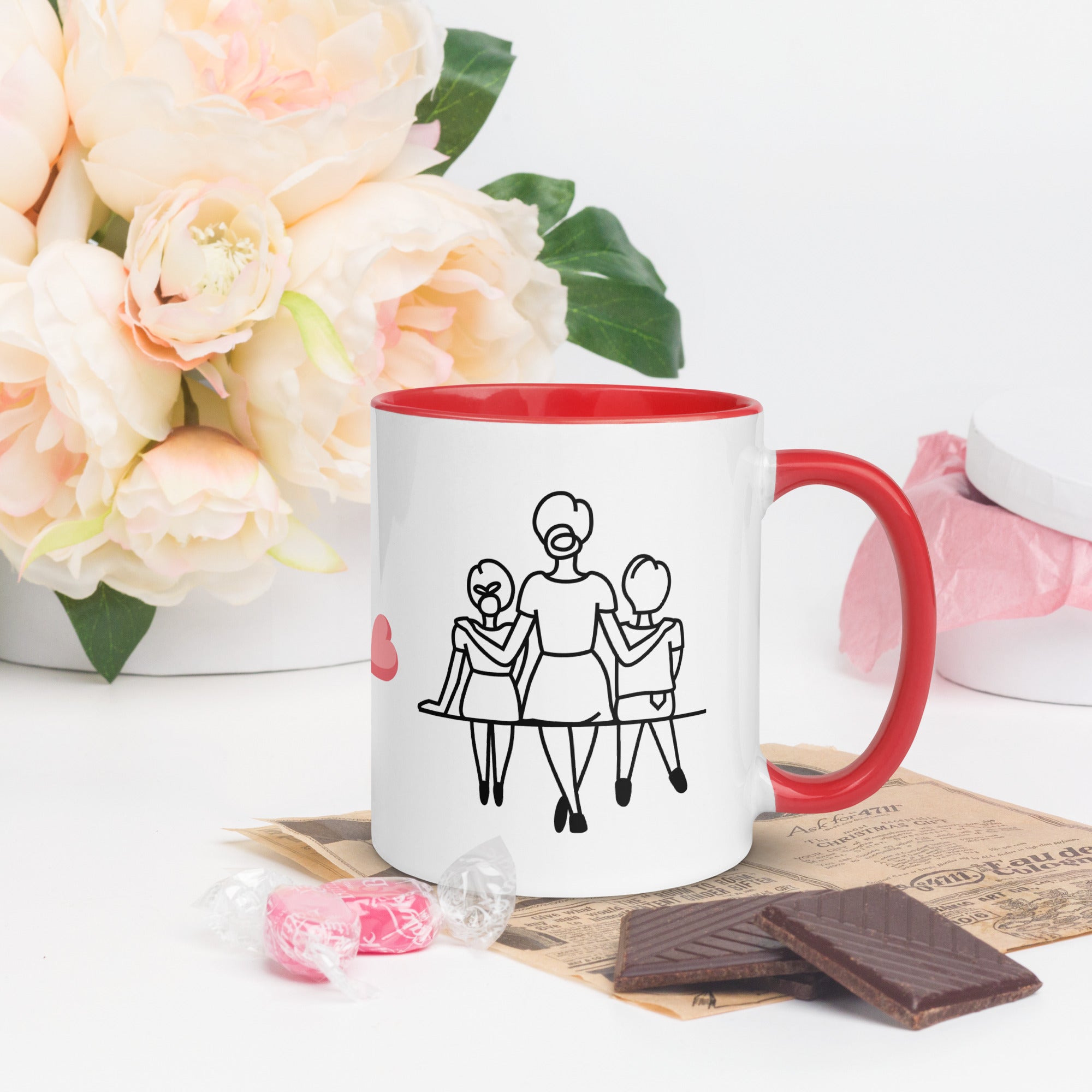 Mothers Day Mug with Color Inside - BB's Tees and More