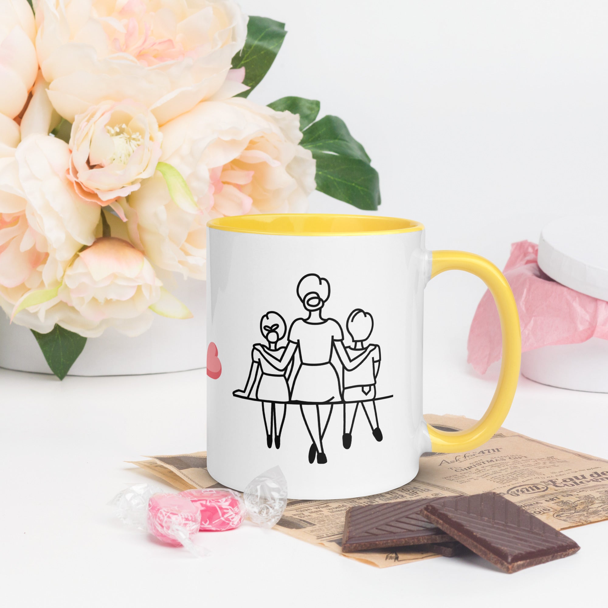 Mothers Day Mug with Color Inside - BB's Tees and More