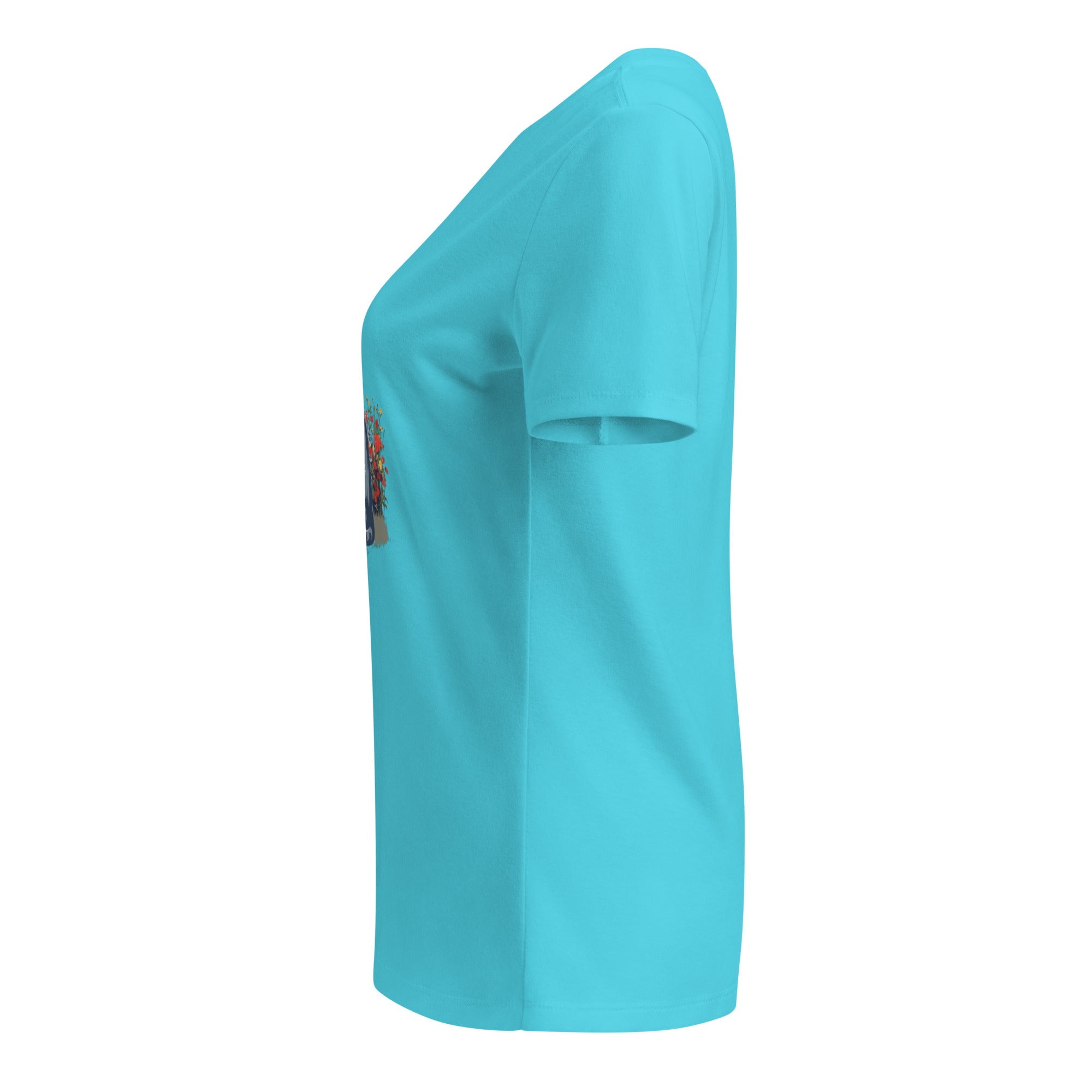 Cat Looking Women’s relaxed v - neck t-shirt - BB's Tees and More